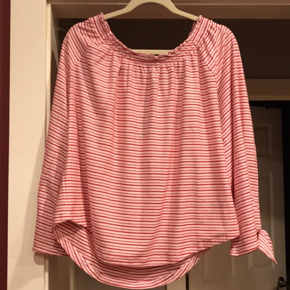 Ralph Lauren Tops - Red striped Ralph Lauren blouse